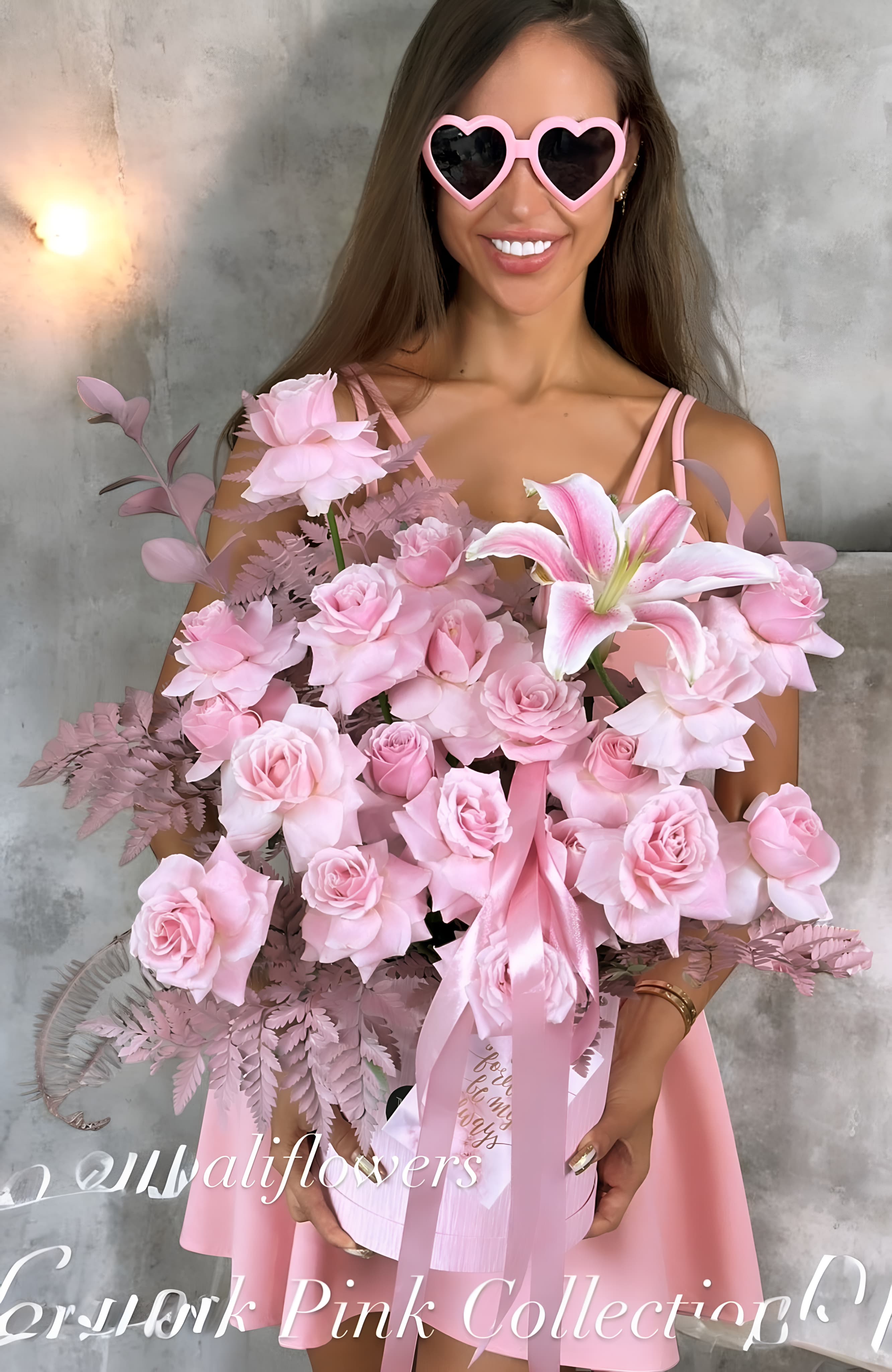 Think Pink Roses Box